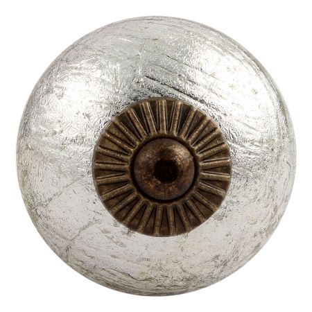 Silver Antique Fitting Ceramic Knob